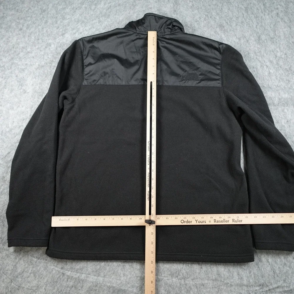The North Face Jacket Mens Large Black Fleece Half Zip Pullover Sweatshirt